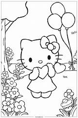 Hello Kitty Coloring Pages  Free Printable sketch template