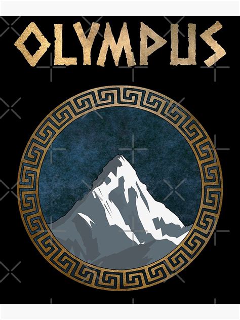 "Olympus Ancient Greece Mount Olympus Greek Gods Symbol" Photographic ...