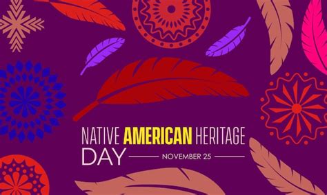 Premium Vector | Vector illustration design concept of native american heritage day observed on ...