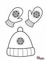 Gloves Coloring Page sketch template