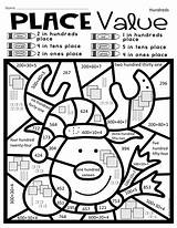 Place Value Coloring Sheets sketch template