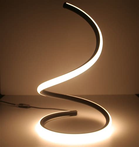 Spiral LED Table Lamp | Minimalist lighting design, Led desk lamp, Minimalist lighting
