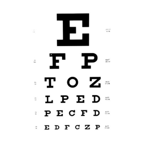 LIMITED EDITION. Exclusive Eye Test Chart - Eye Test Chart - T-Shirt | TeePublic