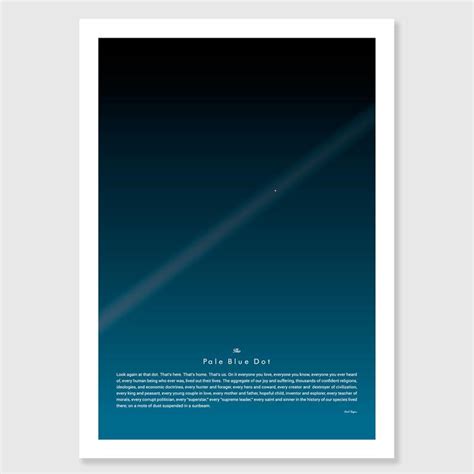 Carl Sagan The Pale Blue Dot Print Poster Print | Etsy Carl Sagan, Pale ...