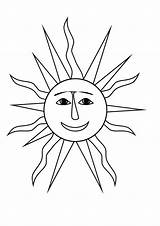 Sun With Sunglasses Coloring Page sketch template