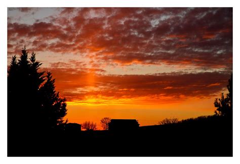 solar pillar at sunset | Rosanne Haaland | Flickr