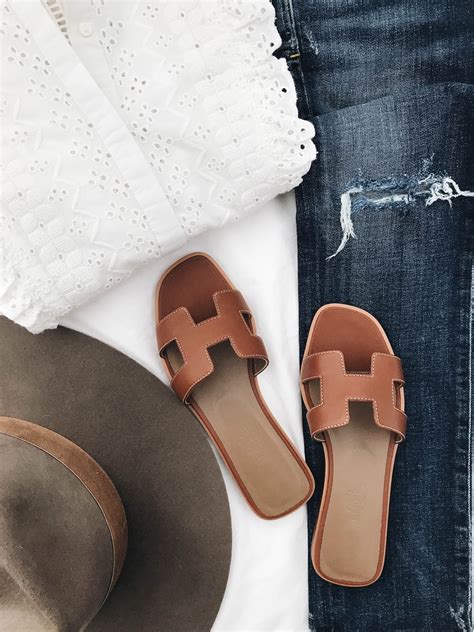 Designer Dupe: Hermes Oran Sandals - Crystalin Marie