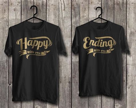 Desain Baju Couple Tulisan Lengan Panjang Depan Belakang | Gejorasain