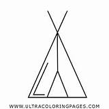 Teepee Coloring Page  Ultra Pages sketch template