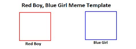 Red Boy Blue Girl Meme Template by Tara012 on DeviantArt