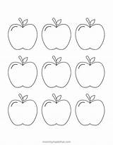 Free Printable Apple Template  template coloring Pages sketch template