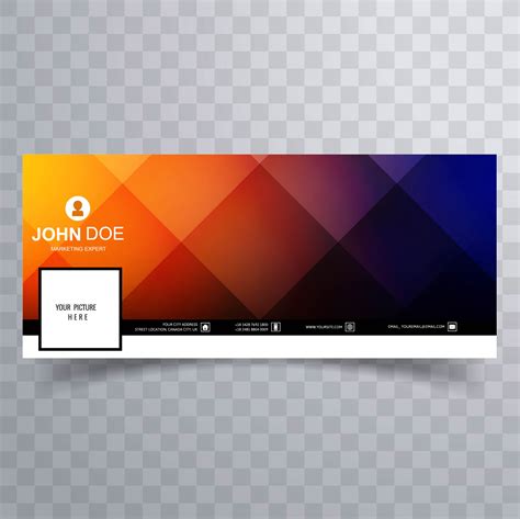 Facebook colorful timeline cover template design 237500 Vector Art at ...