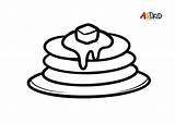 Pancakes  Free Printable coloring Pages sketch template
