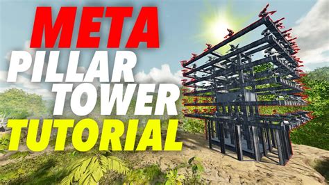 How To Build The STRONGEST Turret Tower In ARK Survival Ascended | Pillar Tower Design ...