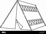 Tent Coloring Pages sketch template