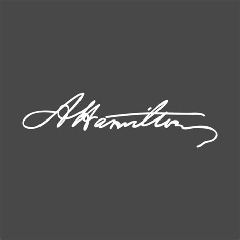 Alexander Hamilton signature - Alexander Hamilton - T-Shirt | TeePublic