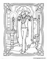 Dracula Coloring Page sketch template