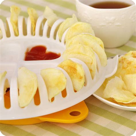 Microwave DIY Potato Chips Maker Kitchen Gadgets Cooking Cook Healthy Home low calories Kitchen ...