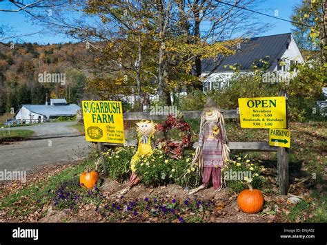 Entrance to Sugarbush Farm, Woodstock, Vermont, USA Stock Photo - Alamy