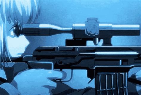 Download Gun Rifle Weapon Assault Rifle Anime Gunslinger Girl Gif - Gif ...