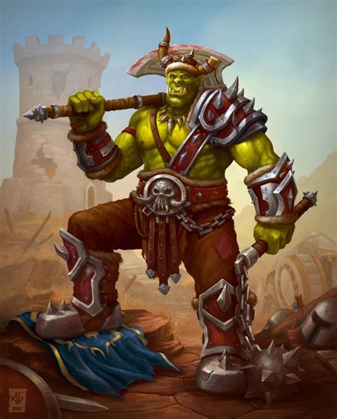 Orc - Warrior | Monstros, Ilustrações, Personagens