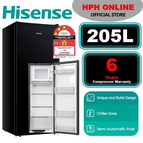 Hisense (110L / 170L / 205L) Single 1-Door Fridge Refrigerator ...