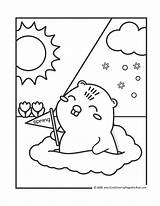 Groundhog Day Coloring Pages Free Printable PDFs  Cute sketch template