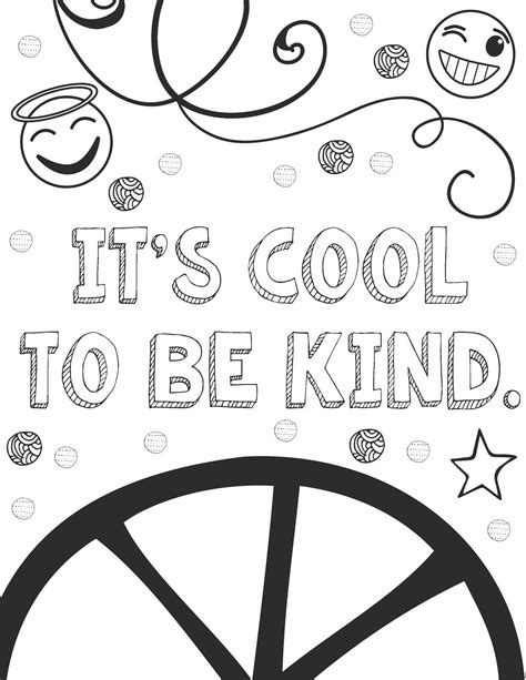 Free Printable Kindness Coloring Pages