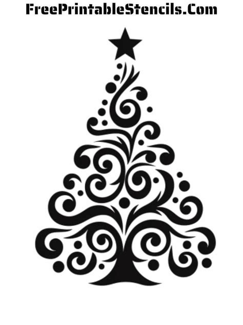 Free Printable Christmas Tree Stencils - Free Printable Stencils