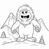 Yeti coloring page – Coloring Corner sketch template