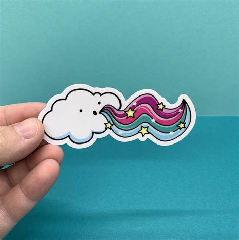 Cloud Die Cut Sticker – tomatotomatocreative