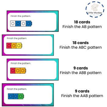 Linking Cubes | Connecting Cubes Patterns by Little Monkey Scholars