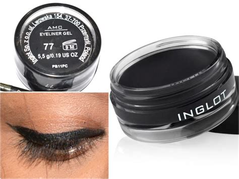 Inglot AMC Eyeliner Gel 77 Matte Black Review, Swatches