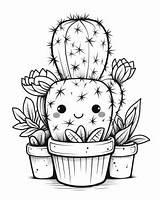 Cactus Printable Coloring Pages  Free sketch template