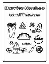 Mexican Food Coloring Pages By Daisy Woman  Teachers Pay sketch template