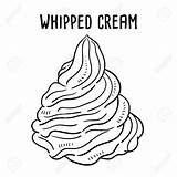 Whip Cream Colouring Pages Sketch Coloring Page sketch template