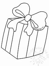 Coloring Christmas Gift Box Design Pages sketch template
