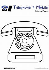 Telephone & Mobile Coloring Pages For Kids – Free Printables  Art sketch template