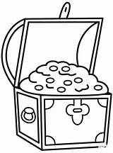 Treasure Chest coloring Page  ColouringPages sketch template