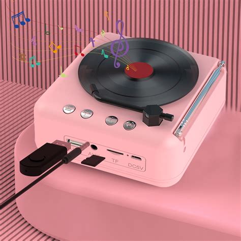 PeiBai Record Player Wireless Bluetooth Sound Retro Creatives Mini ...