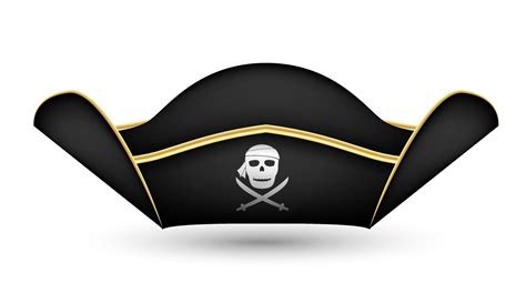 pirate captain's hat on a white background 2317850 Vector Art at Vecteezy