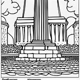 Washington Monument Coloring Page Outline · Creative Fabrica sketch template