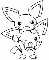 Cute Pichu Coloring Pages Printable Pdf  Coloringfoldercom sketch template