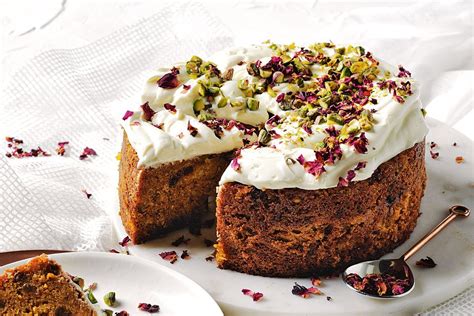 Spiced carrot cake with labneh icing - Recipes - delicious.com.au