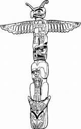 Free Printable Totem Pole coloring Page  Download Print Or Color sketch template