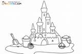 Sand Castle Coloring Pages Printable For Free Download sketch template
