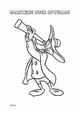 Free Printable Darkwing Duck Spyglass Coloring Page For Kids sketch template