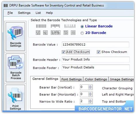 Download free Retail Barcode Generator by Barcode Generator v.7.3.0.1 software 556451