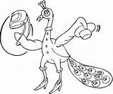 Dancing Peacock coloring Page  Download Print Or Color Online For Free sketch template