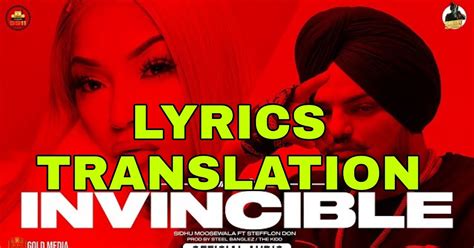 Invincible Lyrics Meaning/Translation in Hindi – Sidhu Moose Wala ...